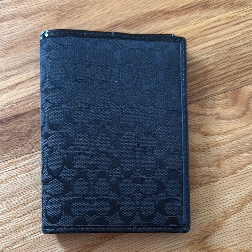 Coach Black Patterned Wallet